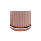 Plain Sandy Pot 4.5"x4" with Catch Plate