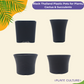 Black Thailand Plastic Pots for Plants, Cactus & Succulents