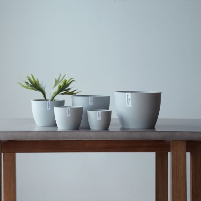 Plant Culture Urban Planter – B Series Classic Curve pot w/ Catch plate for Plants