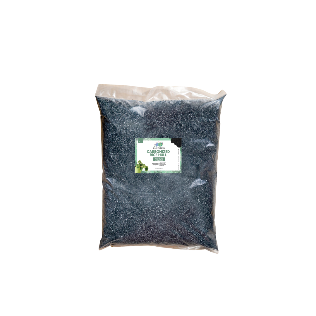 Carbonized Rice Hull (Crh) I Starter Soil Amendment For Plants, Houseplants, Cactus, Succulents