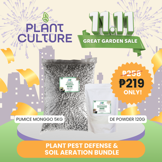 Pest Defense & Fast Draining Duo | 120g DE Powder + 5kg Pumice