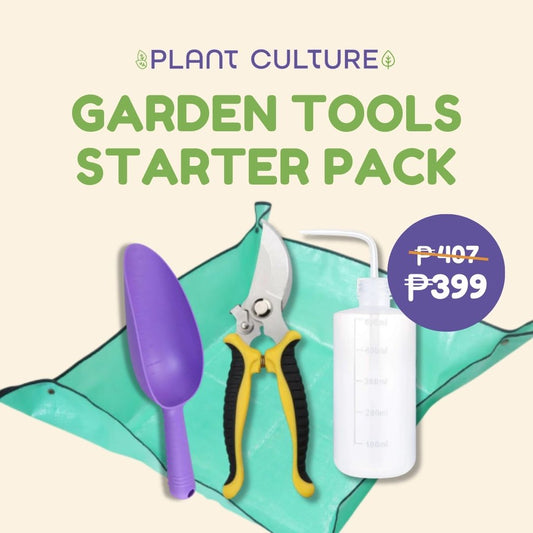 Garden Tools Starter Pack II Gardening Mat, Pruning Shear, Squeeze Bottle, Heavy Duty Hand Trowel