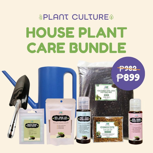 House Plant Care Bundle II Soilless Mix, Neem Cake, Neem Oil, Fungifight, Sprout +, Osmocote, Shovel
