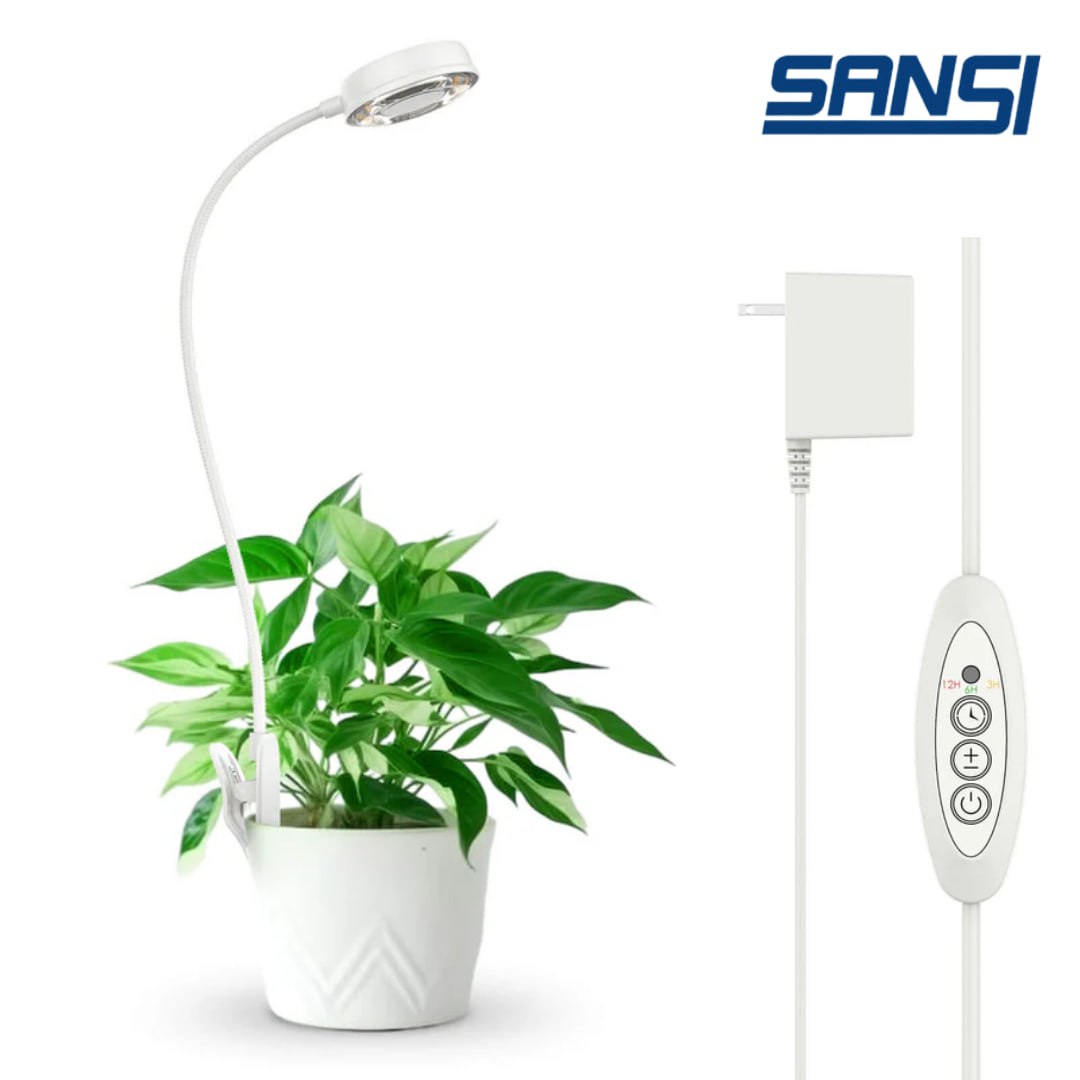 Sansi 10W Full Spectrum Pot Clip Grow Lights with Timer
