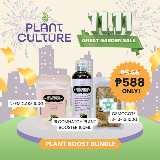 Bundle -   Plant Booster | 100g Neemcake 100ml Bloomhatch 100g Osmocote