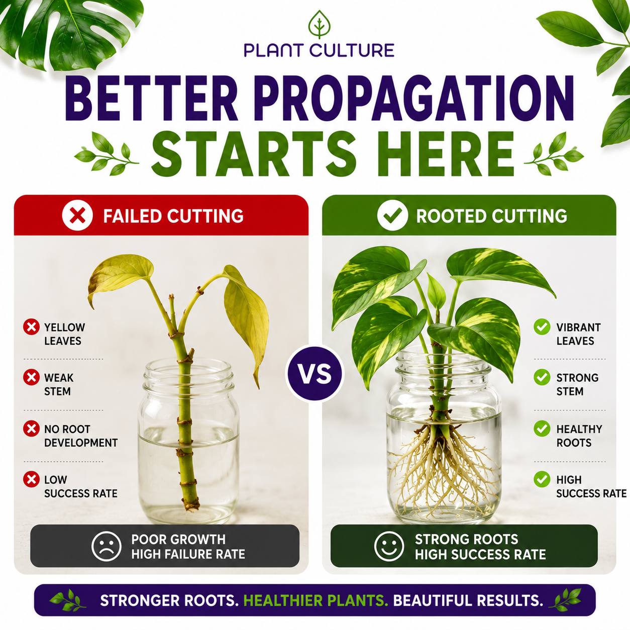 Plant Culture Rooting Powder | Plant Propagation Booster for Cuttings & Seedlings