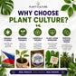 Plant Culture Rooting Powder | Plant Propagation Booster for Cuttings & Seedlings