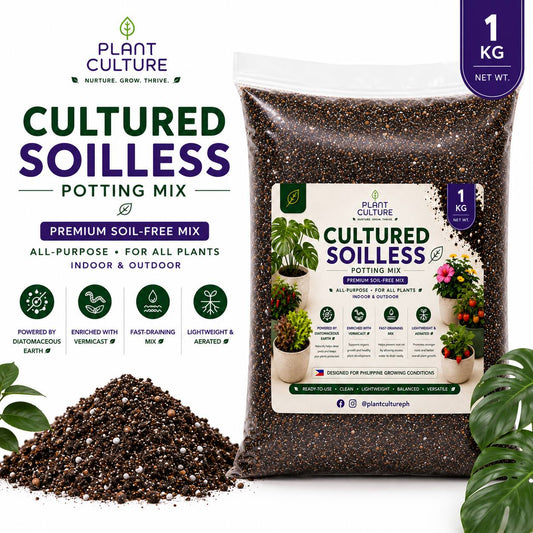 Plant Culture Cultured Soilless Potting Mix 1kg | 4kg Premium All-Purpose Soil-Free Mix