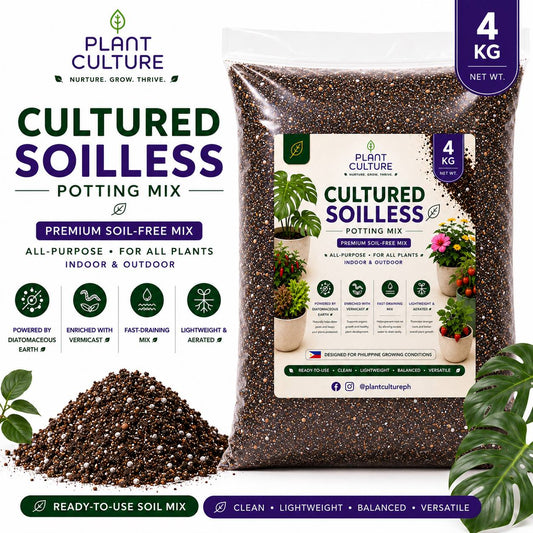 Plant Culture Cultured Soilless Potting Mix 1kg | 4kg Premium All-Purpose Soil-Free Mix