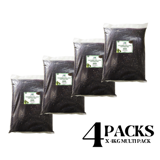 Soilless Potting Mix (4kg x 4 Bundle) | All-Purpose Gardening Use