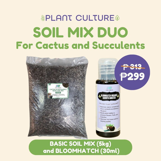 Soil Mix Duo II Basic Soil Mix 5kg & Bloomhatch Organic Plant Booster 30ml