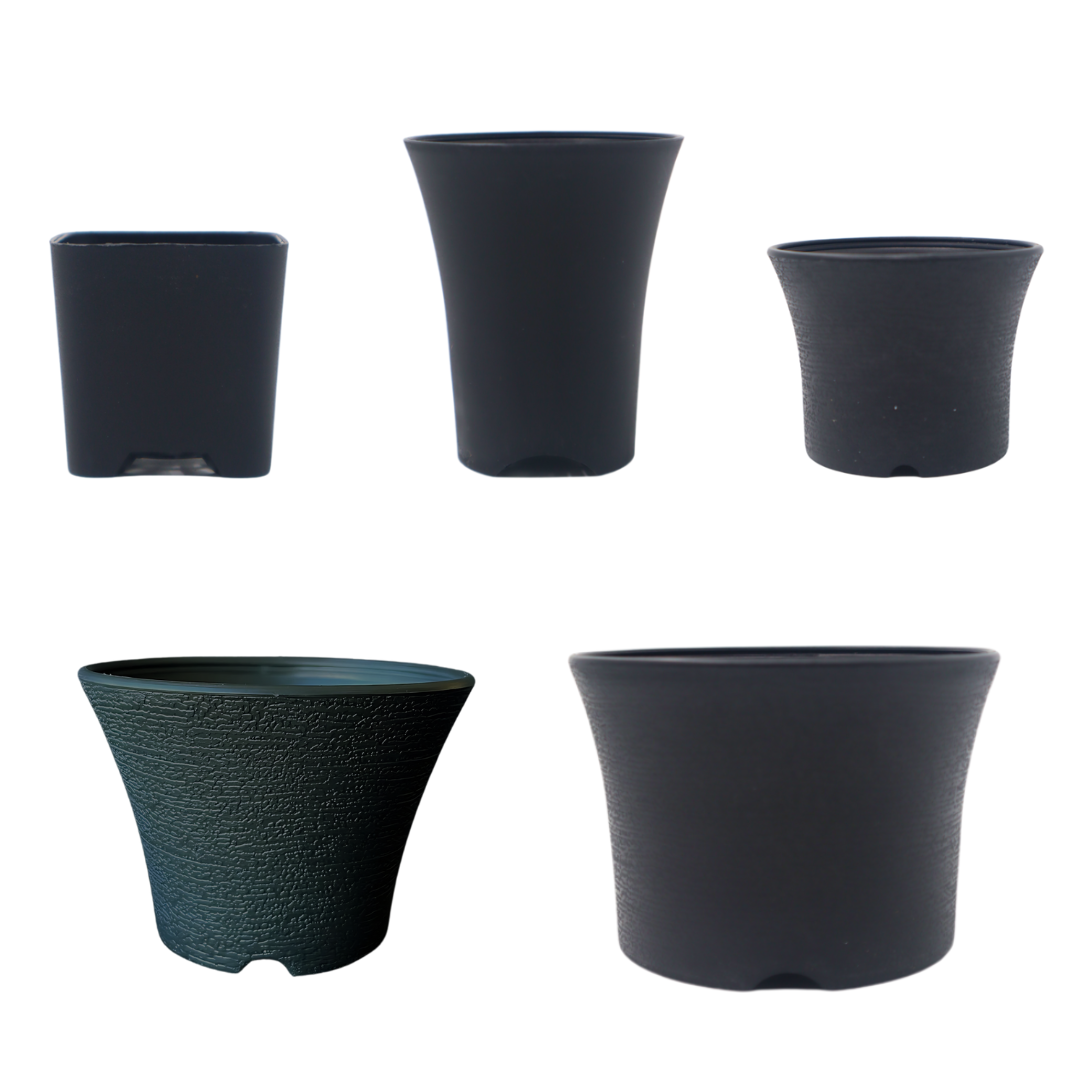 Black Thailand Plastic Pots for Plants, Cactus & Succulents