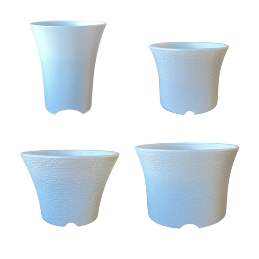 White Thailand Plastic Pots for Plants, Cactus & Succulents