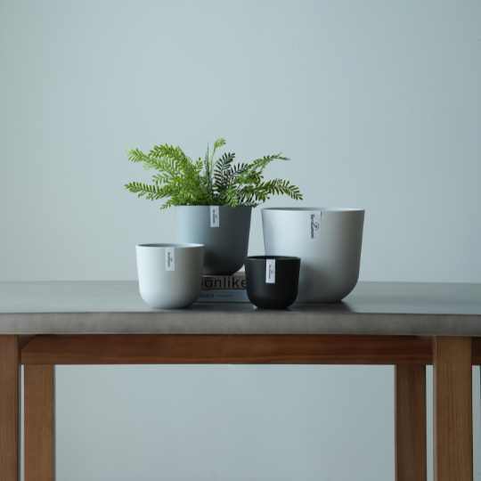Plant Culture Urban Planter – Soft Round w/ Catch Plate for Plants