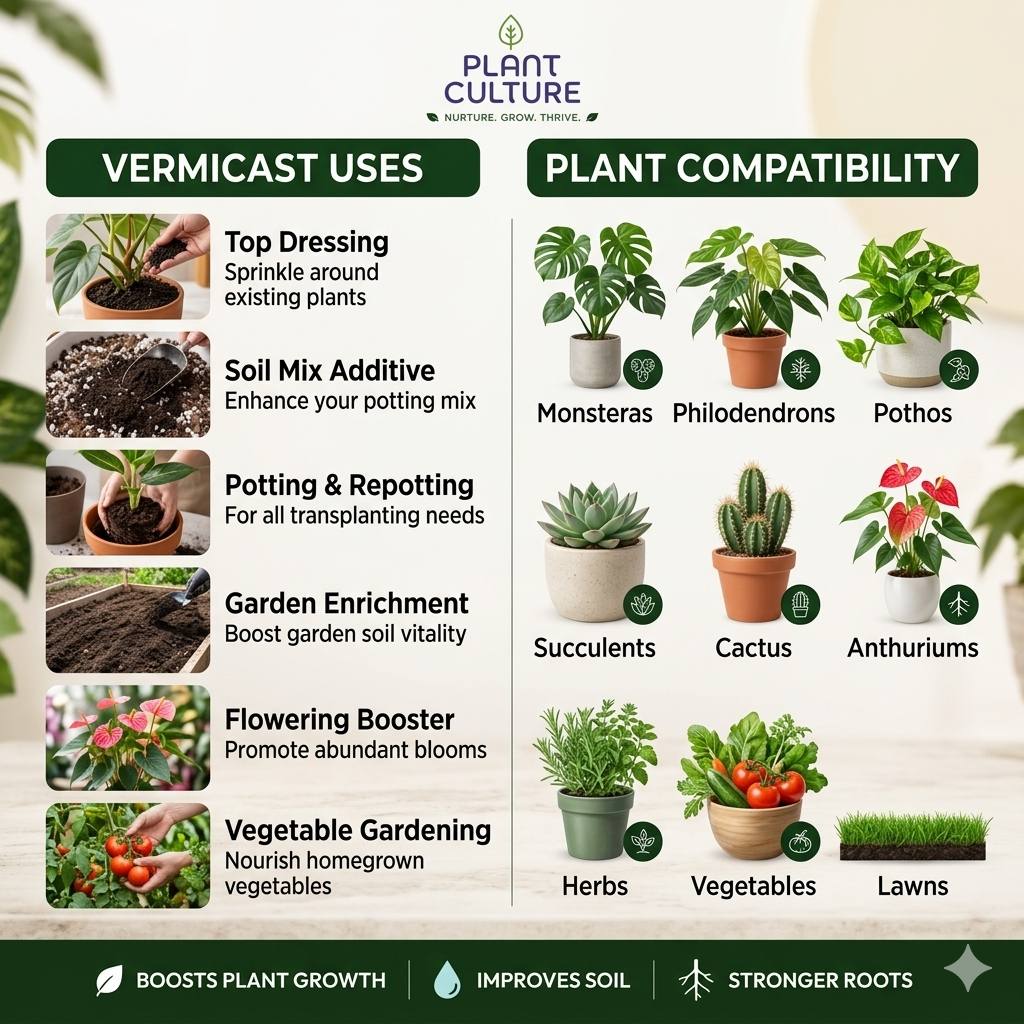 Plant Culture Vermicast Fertilizer 5kg Pure Organic Worm Castings Soil Booster