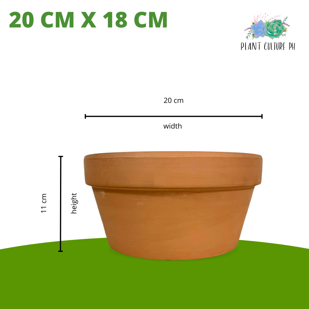 Smooth Japanese Terracotta Planters (Small- Medium)
