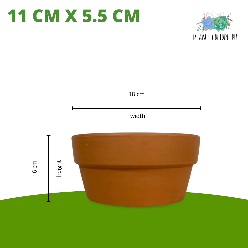 Smooth Japanese Terracotta Planters (Small- Medium)