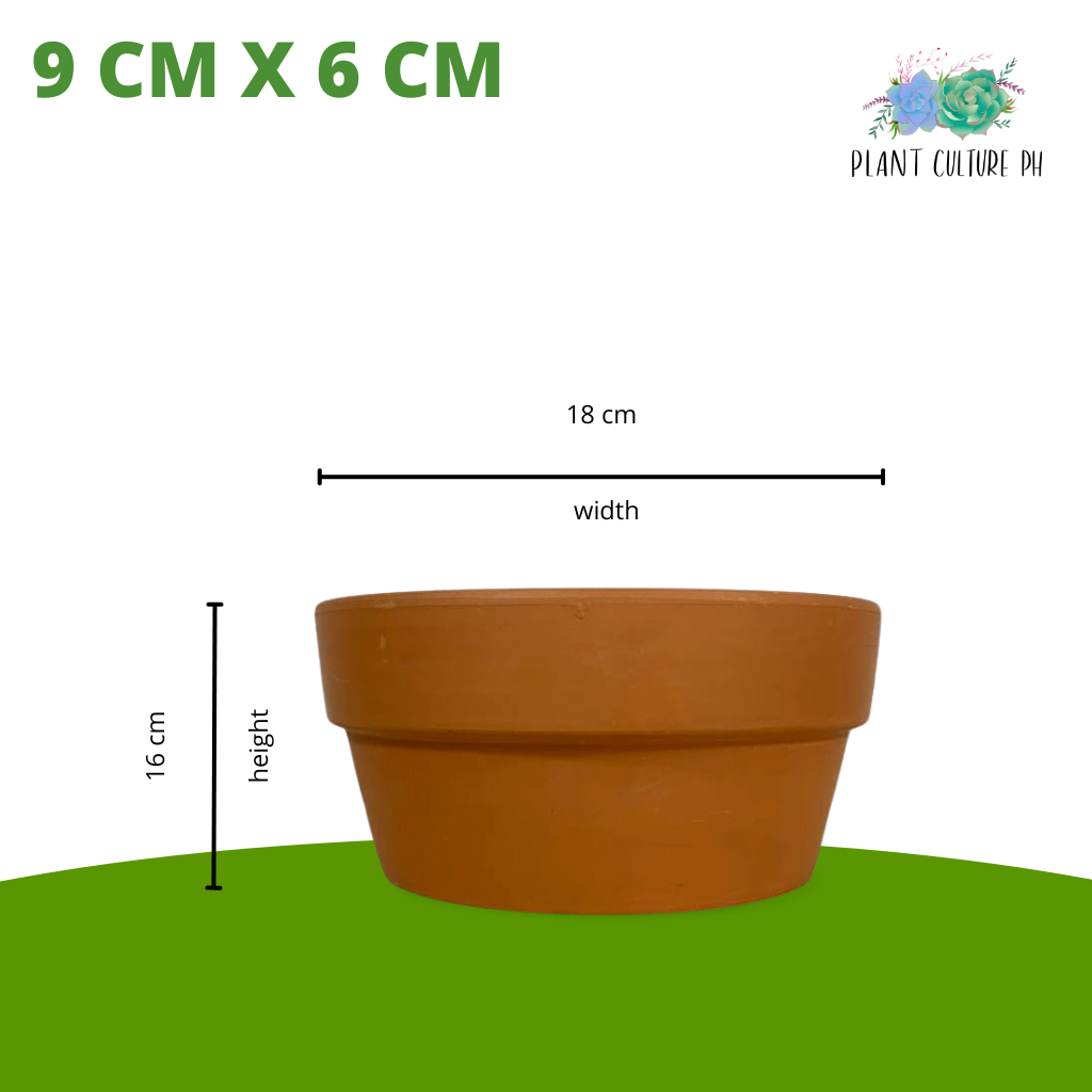 Smooth Japanese Terracotta Planters (Small- Medium)