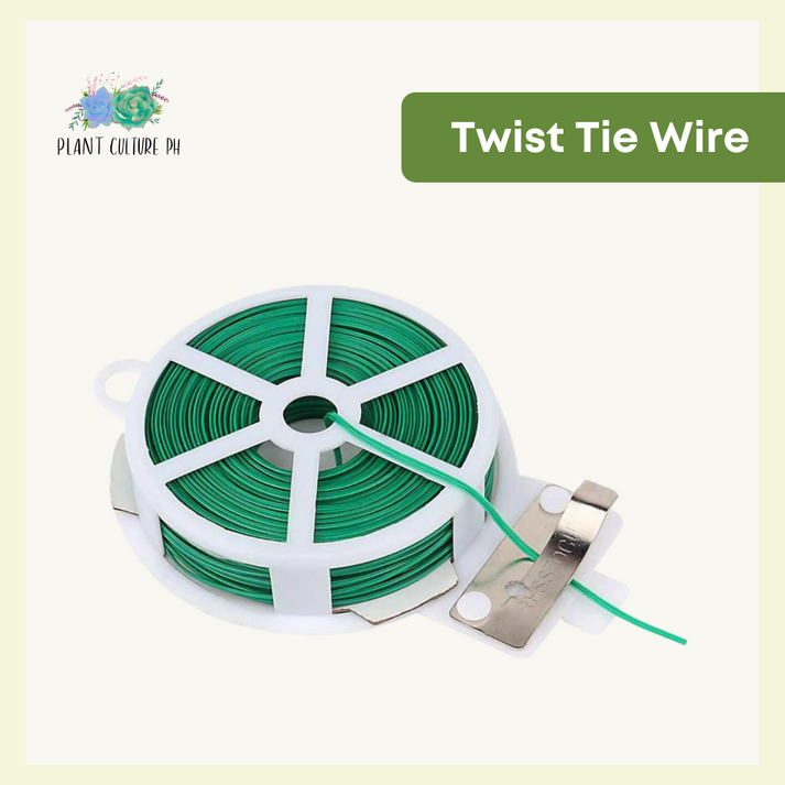 Spool Wire Cutter All-purpose Twist Tie Wire Spool with Cutter for Plants, Gardening, Or ...