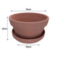 Japanese Terracotta Planters With Catch Plate | Clay Pots with Plant Saucer