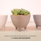 Nordic Minimalist Footed Melamine Planter | Plastic Pots
