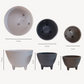 Nordic Minimalist Footed Melamine Planter | Plastic Pots