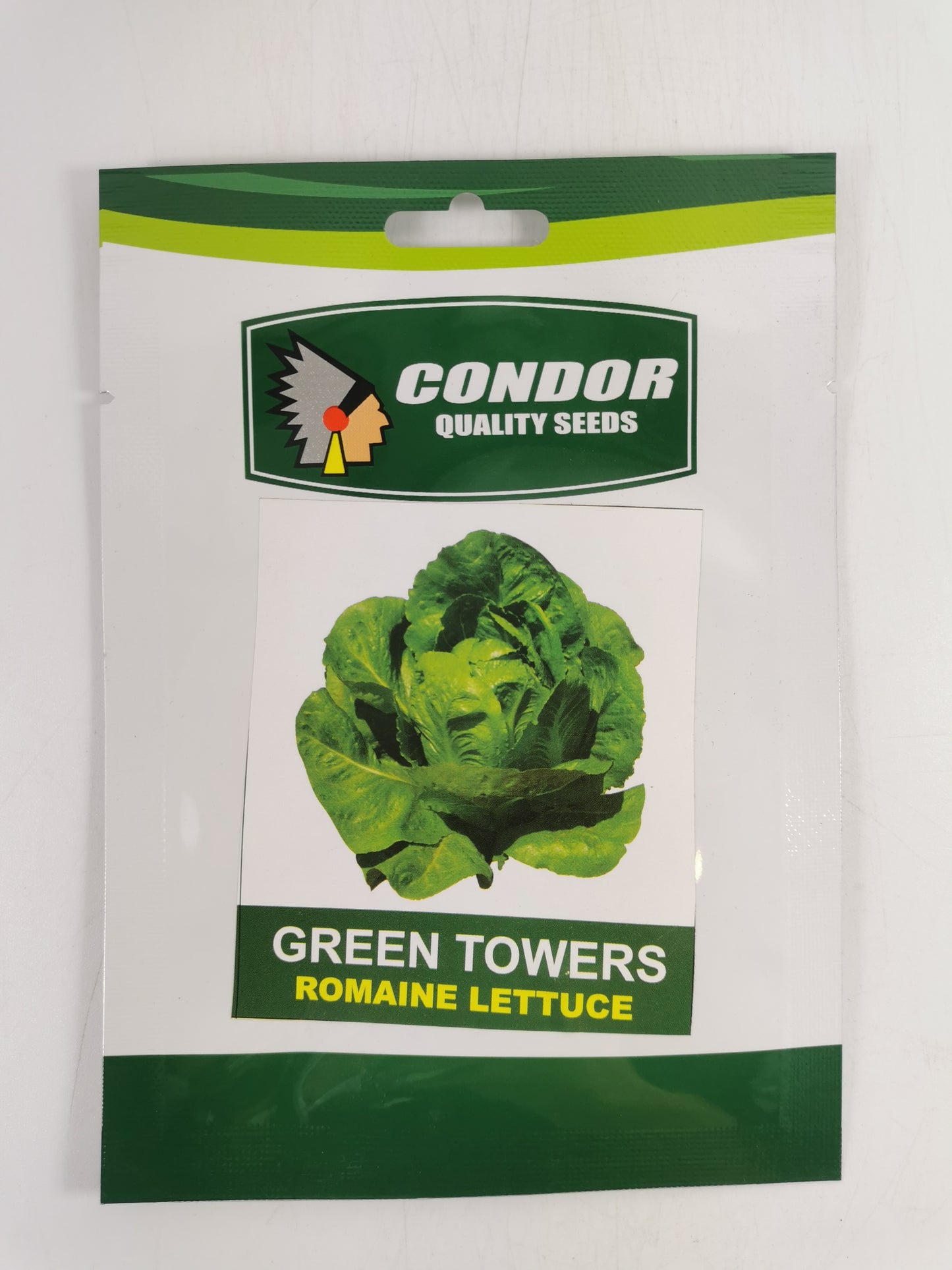 Condor Quality Seeds Green Towers Romaine Lettuce 1gram