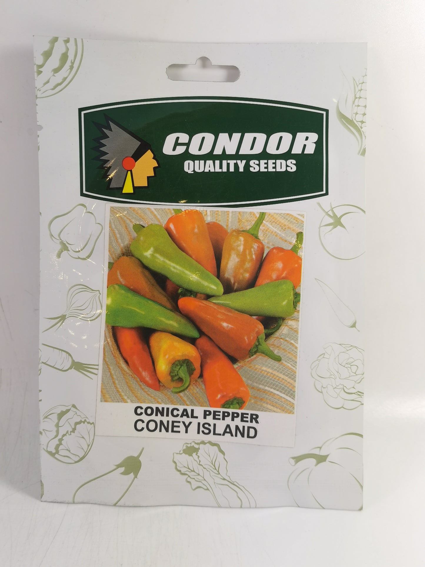 Condor Quality Seeds Conical Pepper Coney Island 2 grams