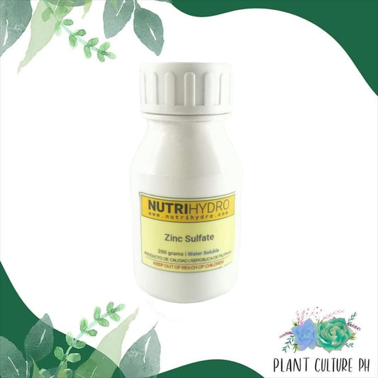 NutriHydro Zinc Sulfate for Hydroponics and Potted Plants
