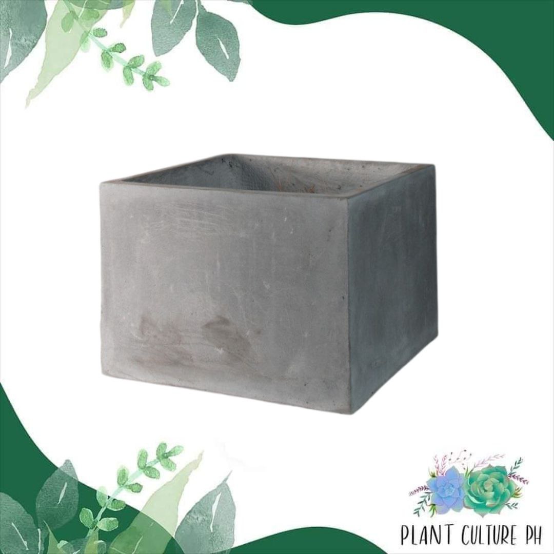 Modern Square Planter for Garden Decors | Cement Pots - 35cm x 20cm ...