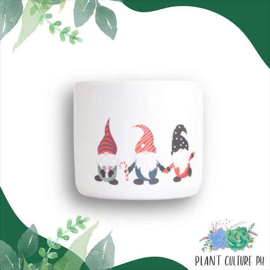 Christmas Pot for Indoor Plants | Ceramic Pots - 10cm